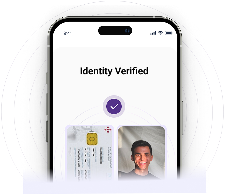 For business identity verification mockup